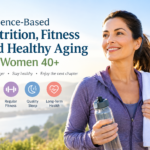 Healthy aging for women over 40 through nutrition, fitness, and wellness